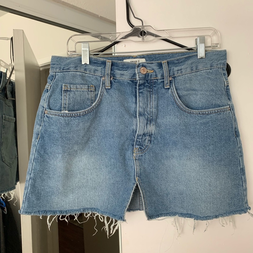Forever 21 High Waisted Denim Skirt
